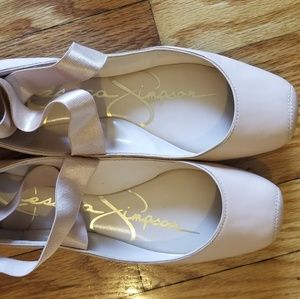 Jessica Simpson ballet flats in nude